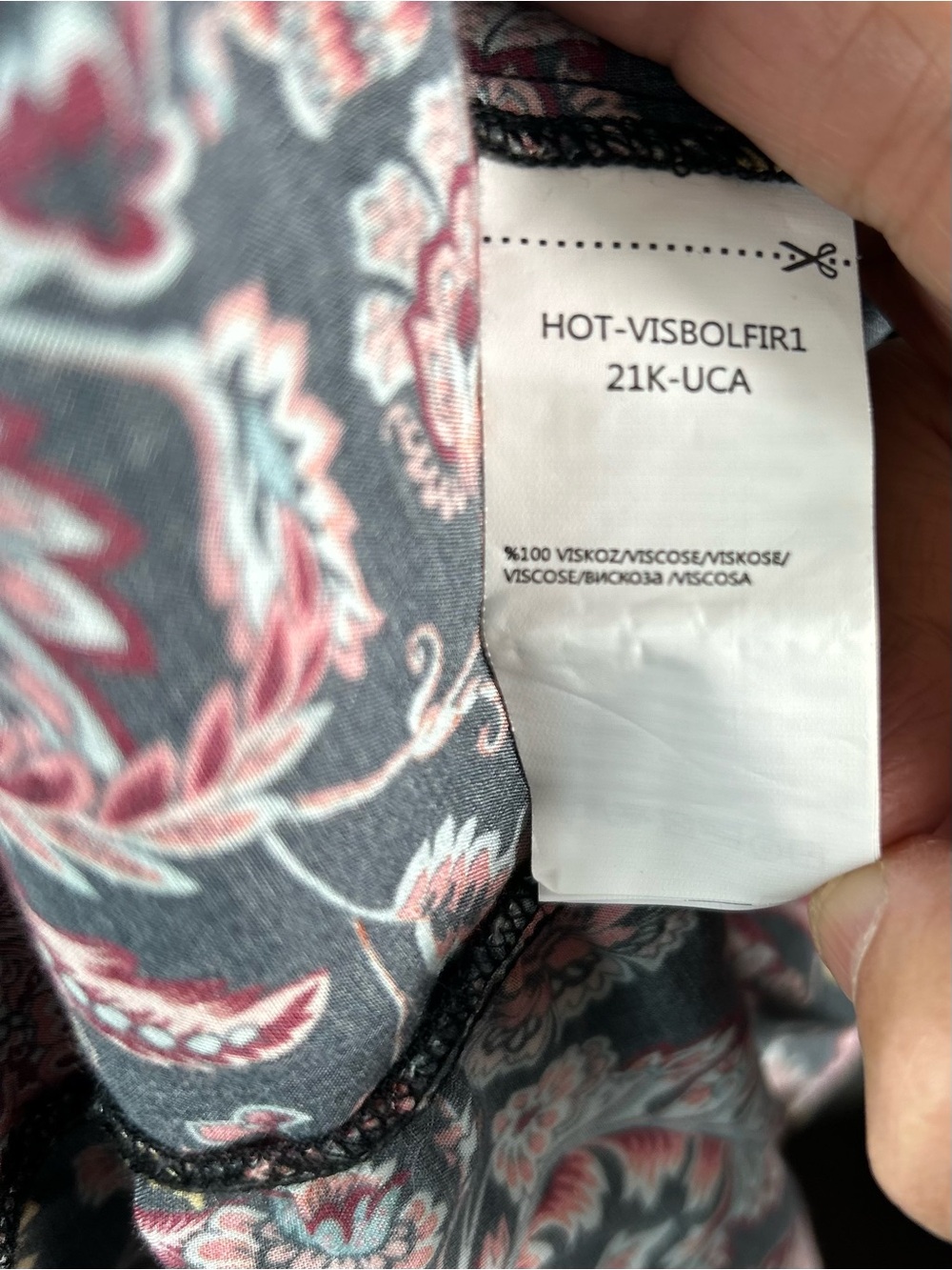 Bohemian Paisley Floral Tiered Maxi Dress M40 Medium Over Sized/100% Viscose - Picture 6 of 7